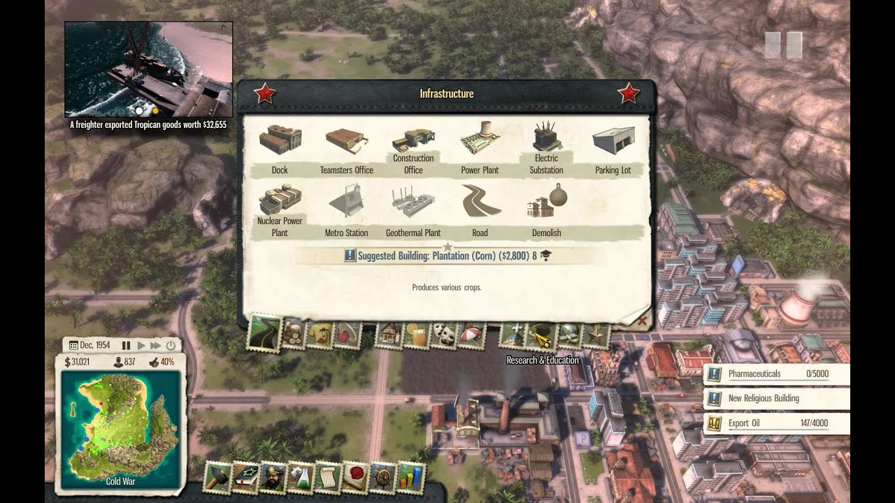 Tropico 5 - M14: Dissolution - Full Walkthrough - Very High Difficulty!