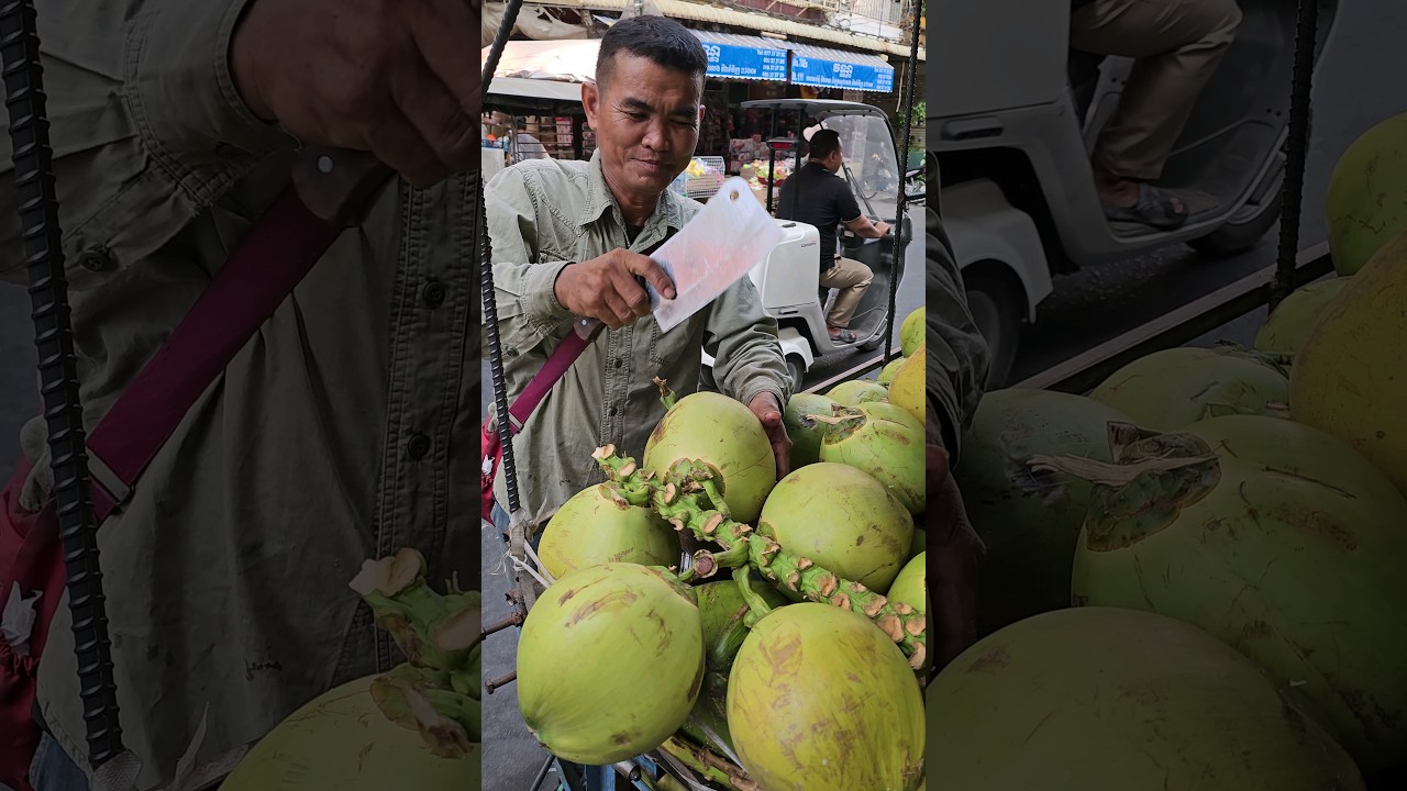 Fruit Ninja of Cambodia! Amazing Fruit Cutting Skills #shorts