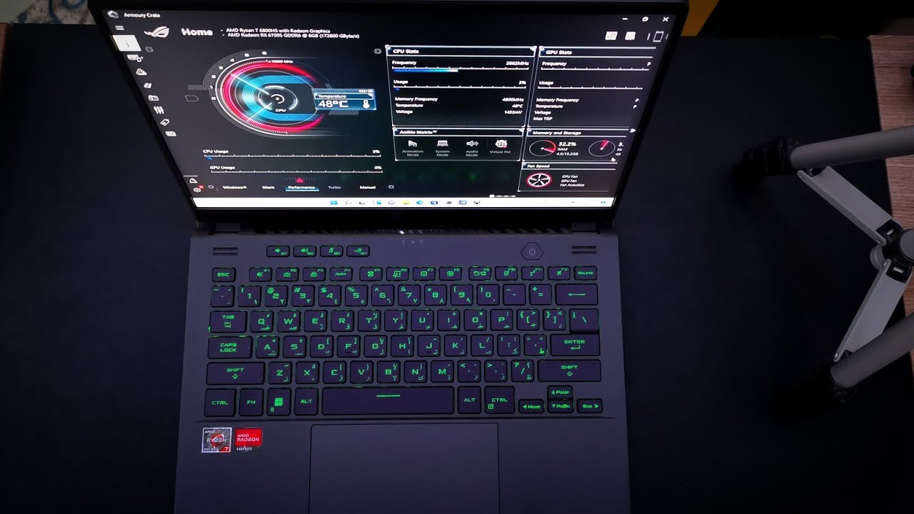 Zephyrus G14 (2022) : ROG Software