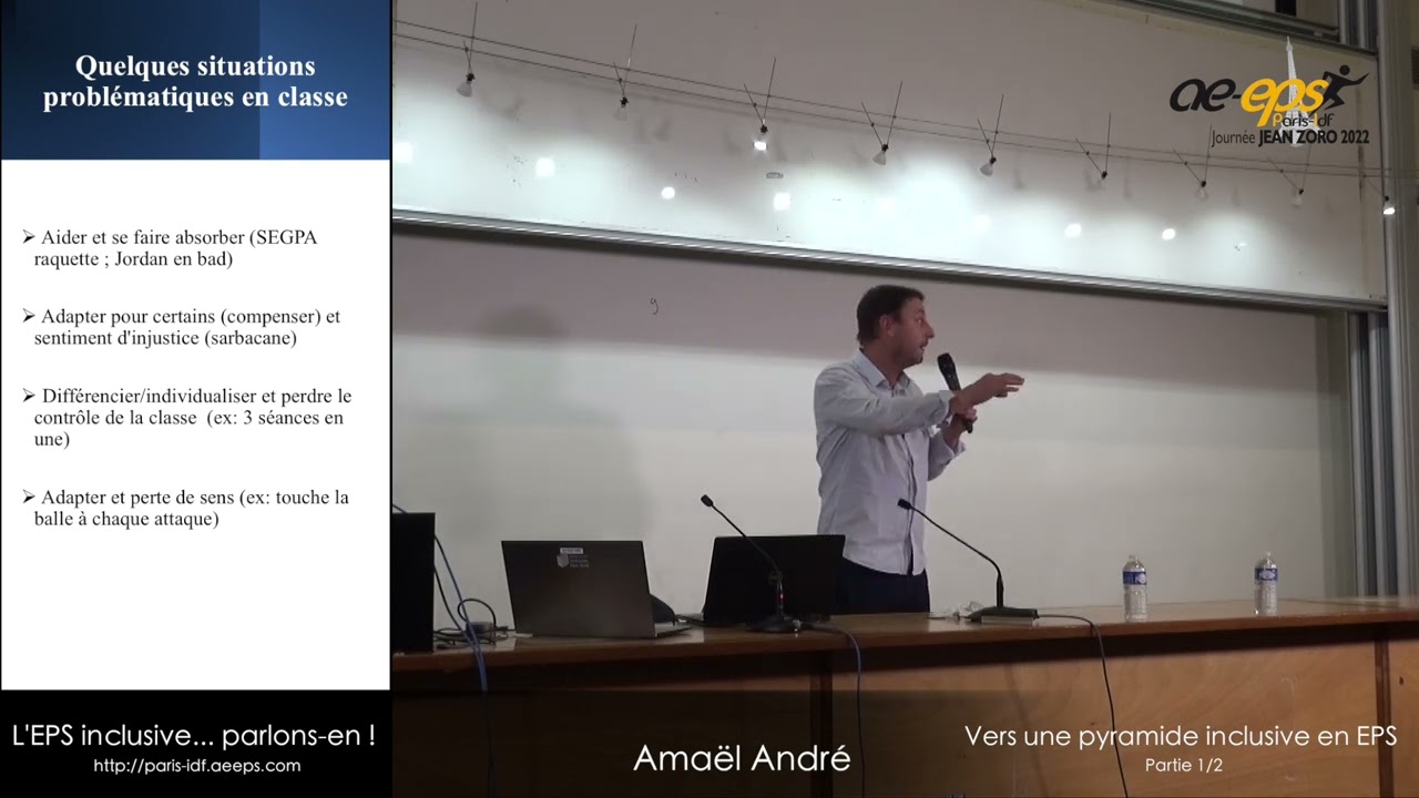 Amaël André : « Vers une pyramide inclusive en EPS », partie 1/2 — Journée Jean Zoro 2022
