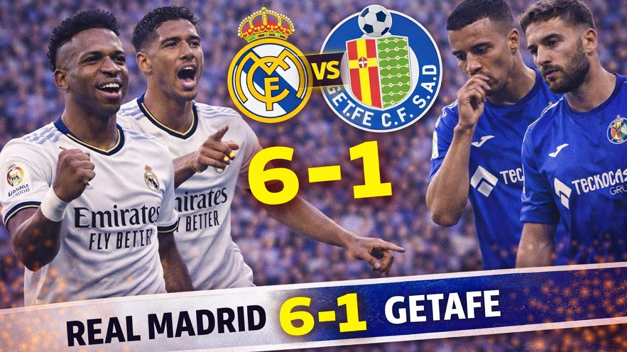 Real Madrid 6-1 Getafe Maç Özeti | Gol Şov