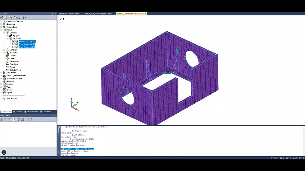 Femap HexMesh Bodies Tool Deep Dive