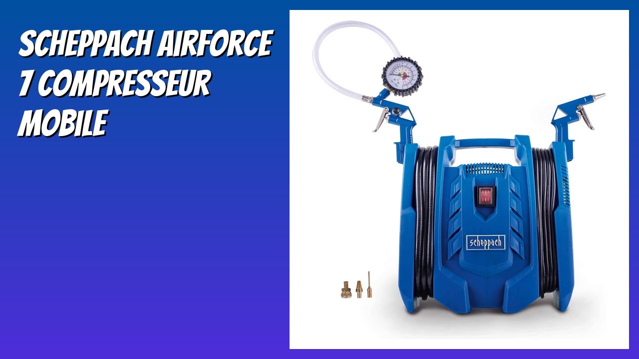 AVIS (2026) : Scheppach Airforce 7 Compresseur Mobile. DÉTAILS