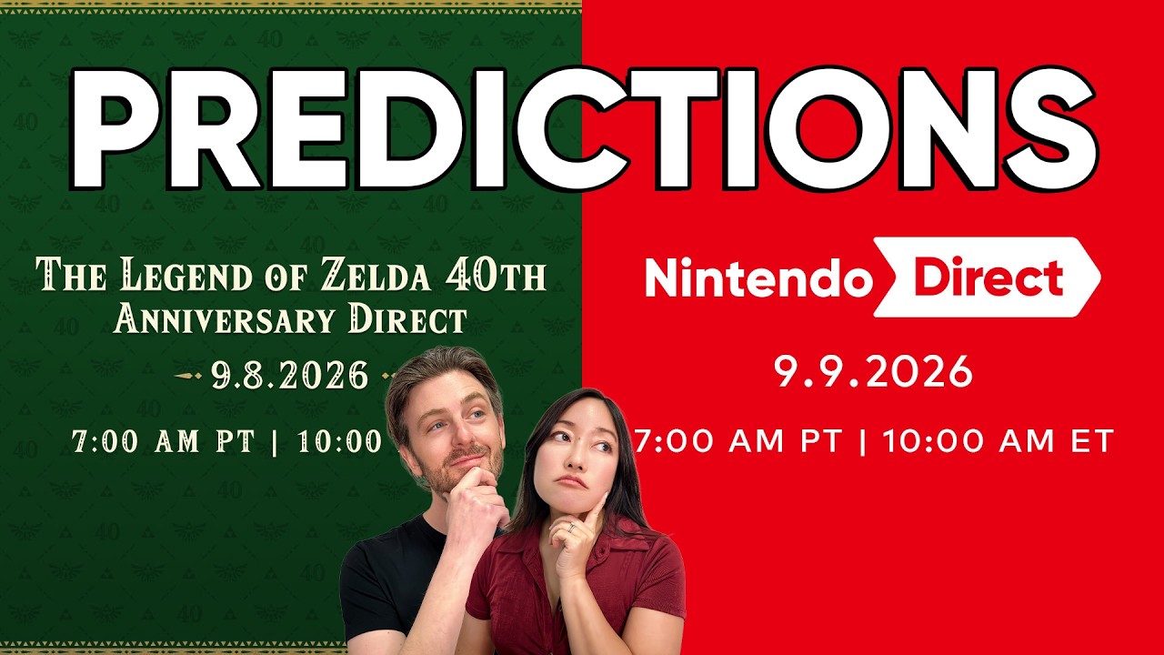 ПРОГНОЗЫ &mdash; The Legend of Zelda: 40th Anniversary Direct 08.09.26 + Nintendo Direct 09.09.26