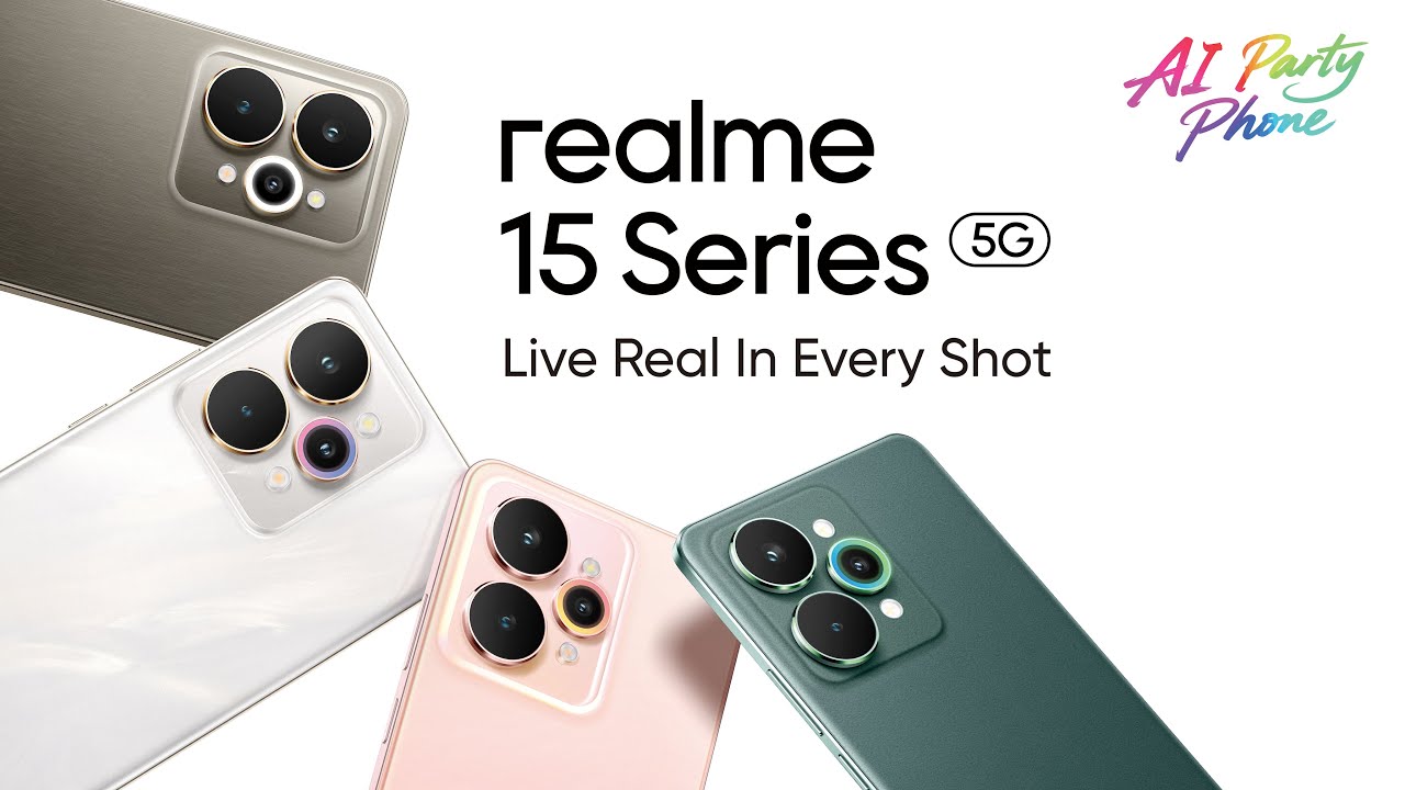 realme 15 series has available now. Live Real In Every Shot.