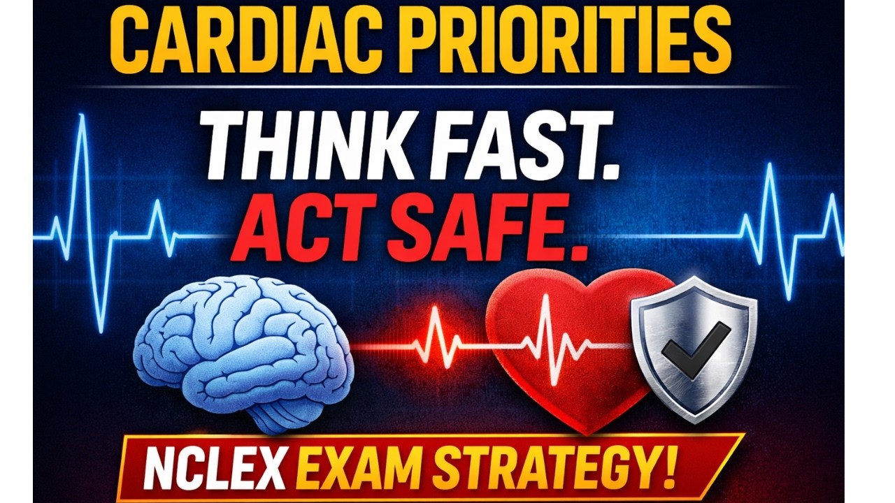 Cardiac Priorities – Lesson 1: How the NCLEX Tests Perfusion (Not Memorization)