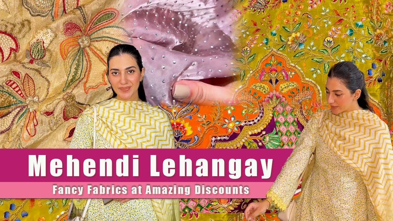 Viral Embellished Mehendi Lehangay | Super Discounts at China Center Rawalpindi