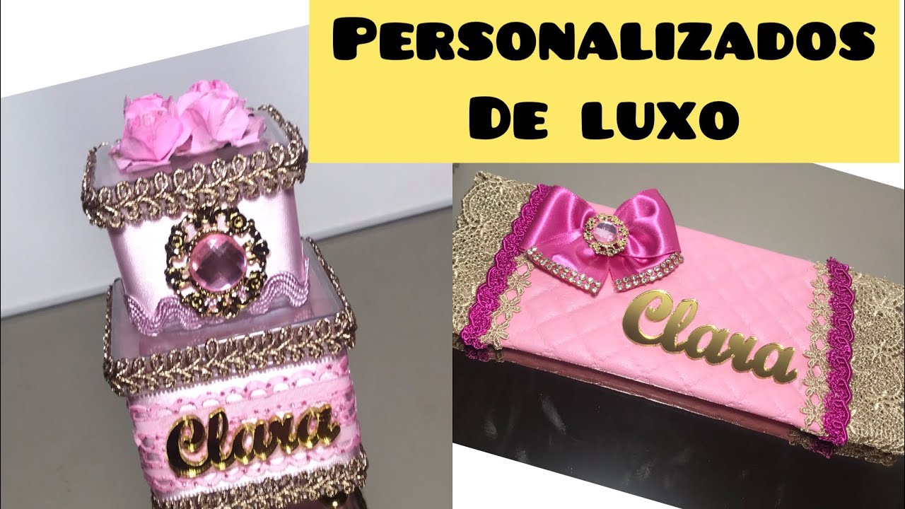 CAIXA ACRÍLICA DUPLA+KITKAT DE LUXO + DICAS