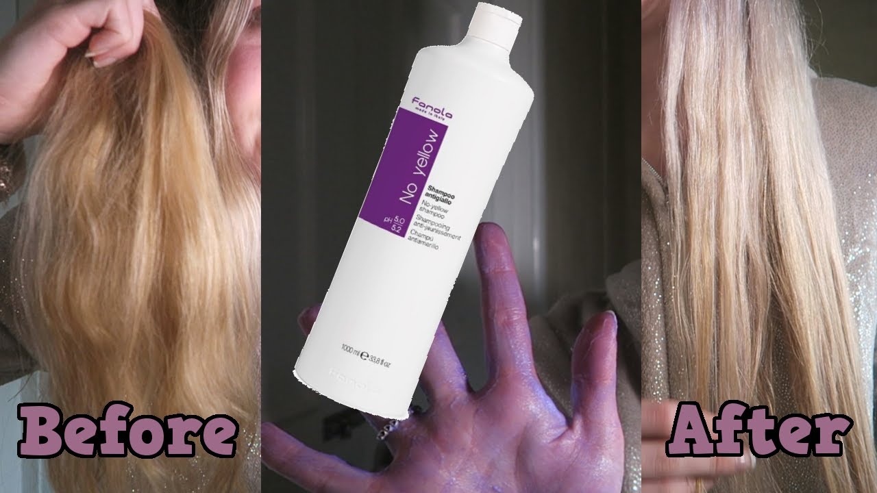 TESTING FANOLA NO YELLOW SHAMPOO | BEFORE & AFTER