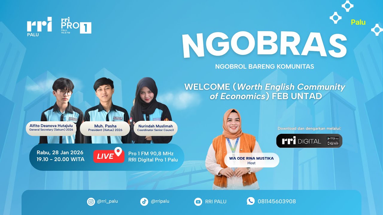 NGOBRAS -  Welcome (Worth English Community of Economics) FEB UNTAD