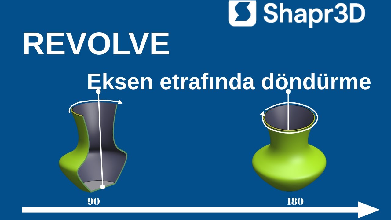 Shapr3D - Revolve Komutu 1  #shapr3d #tasarım