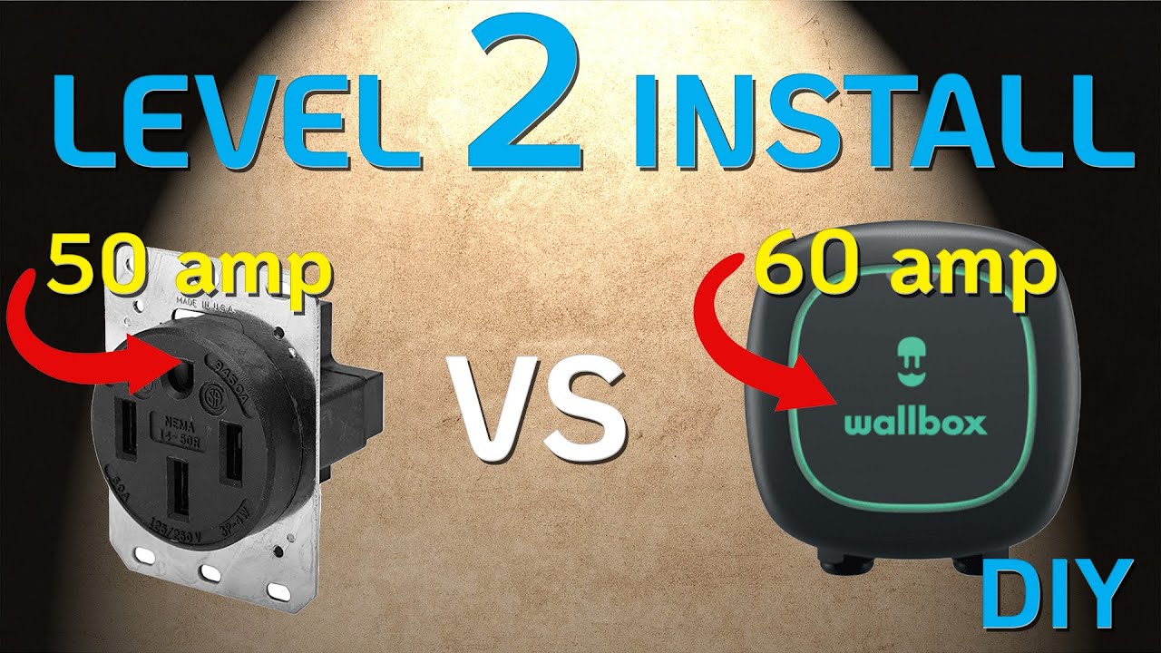 How To Install Level 2 Charger At Home - DIY - 240v NEMA 14-50 vs Hard-wired
