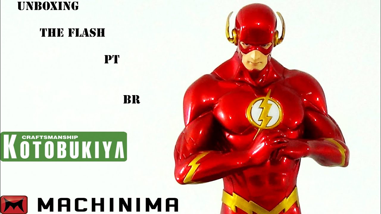 The Flash Artfx+ Kotobukiya Unboxing (PT) (BR)