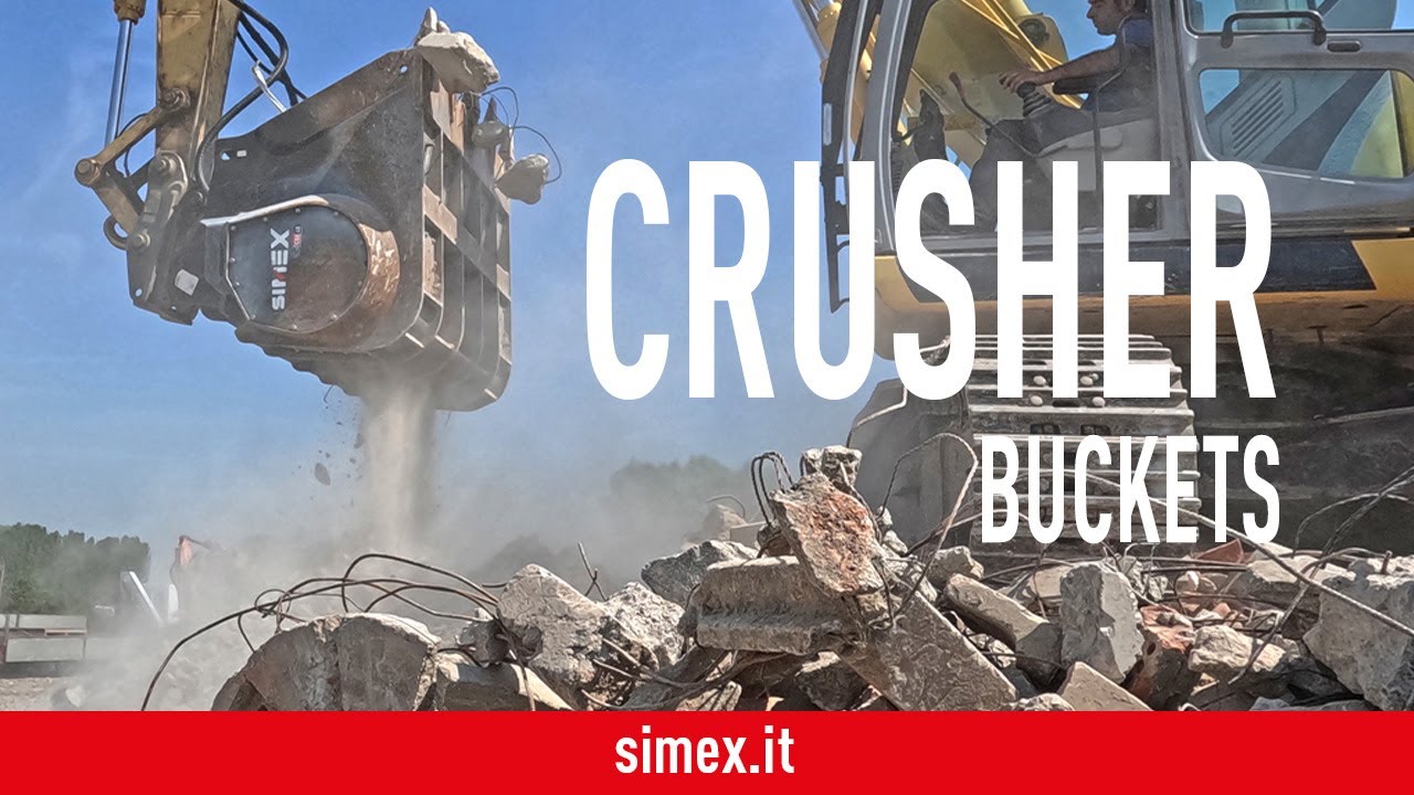 CBE 40 crusher bucket for excavator - Reinforcing bar