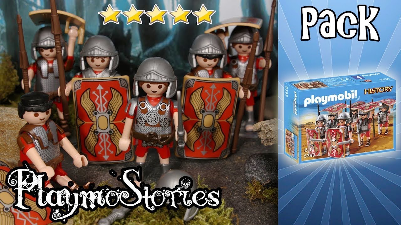 LES ROMAINS, CESAR ET CLEOPATRE : Playmobil History  5393/5394 (Stop Motion)