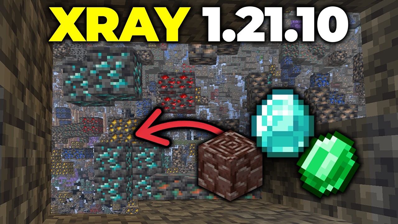 Пакет текстур XRay 1.21.10 &mdash; как получить XRay в Minecraft 1.21.10
