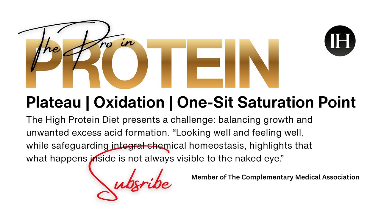 The PrO in PROTEIN: Dietary Acid Load with Excess Protein Intake→Holistics