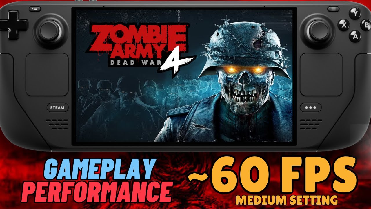 Zombie Army 4: Dead War on Steam Deck | SteamOS | 60 FPS | Medium Settings