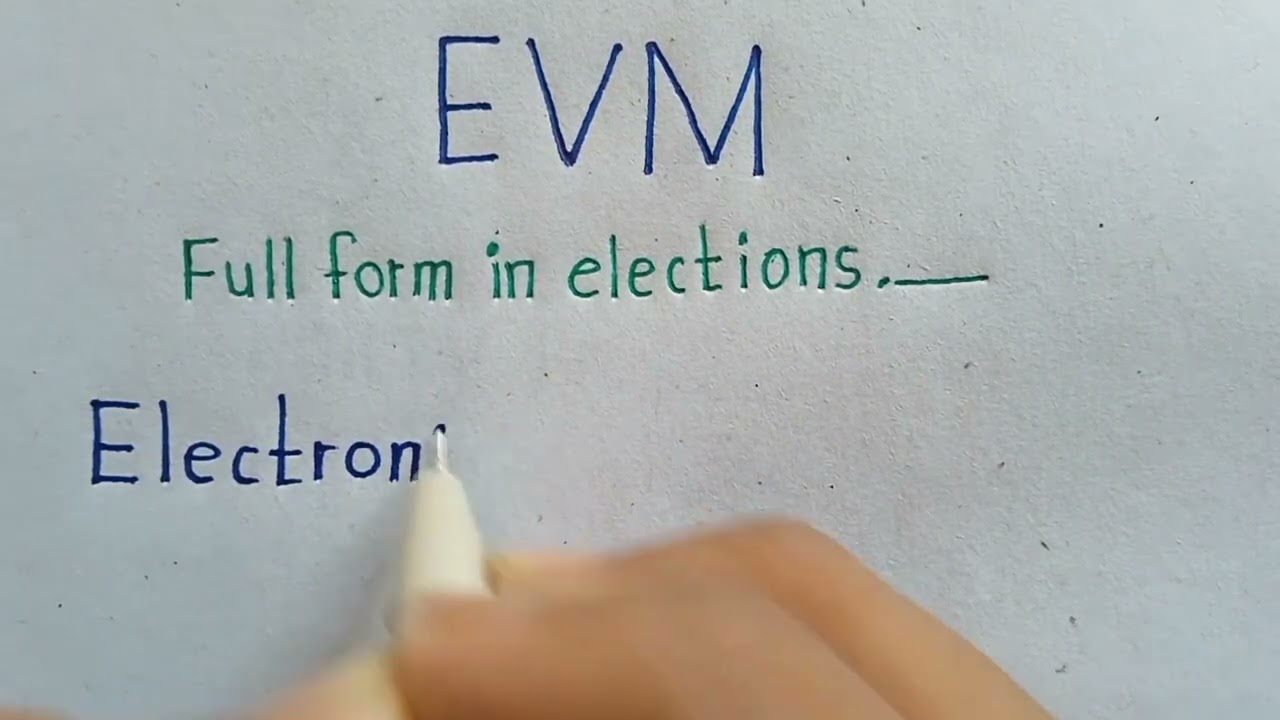 EVM full form in Election. What is EVM?