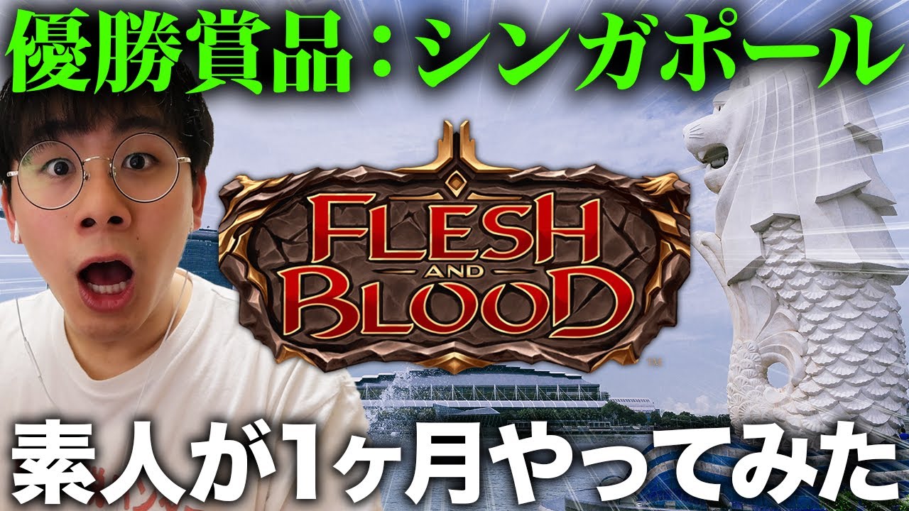 勝つとシンガポール往復航空券が貰えるゲームに素人が1ヶ月で挑戦してみた!!【FaB | Flesh and Blood】