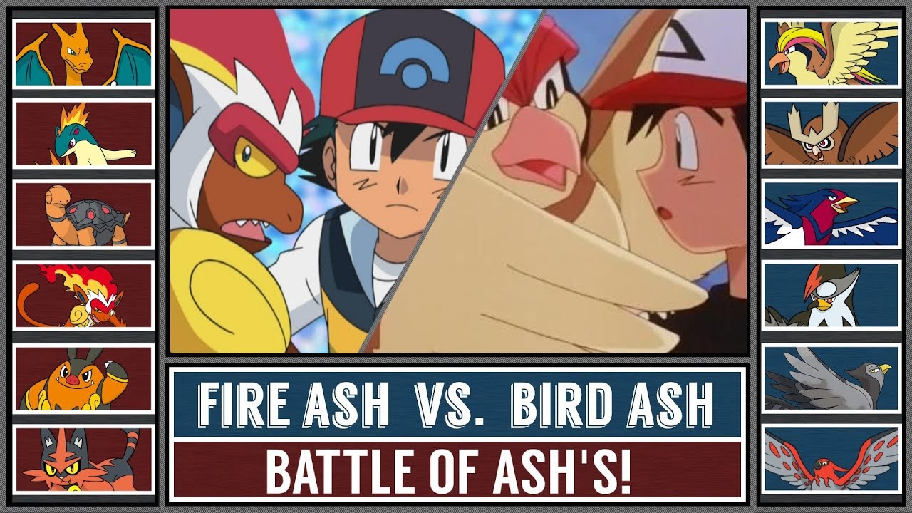Fire ASH vs. Bird ASH (Pokémon Sun/Moon) - Battle of Ash's!