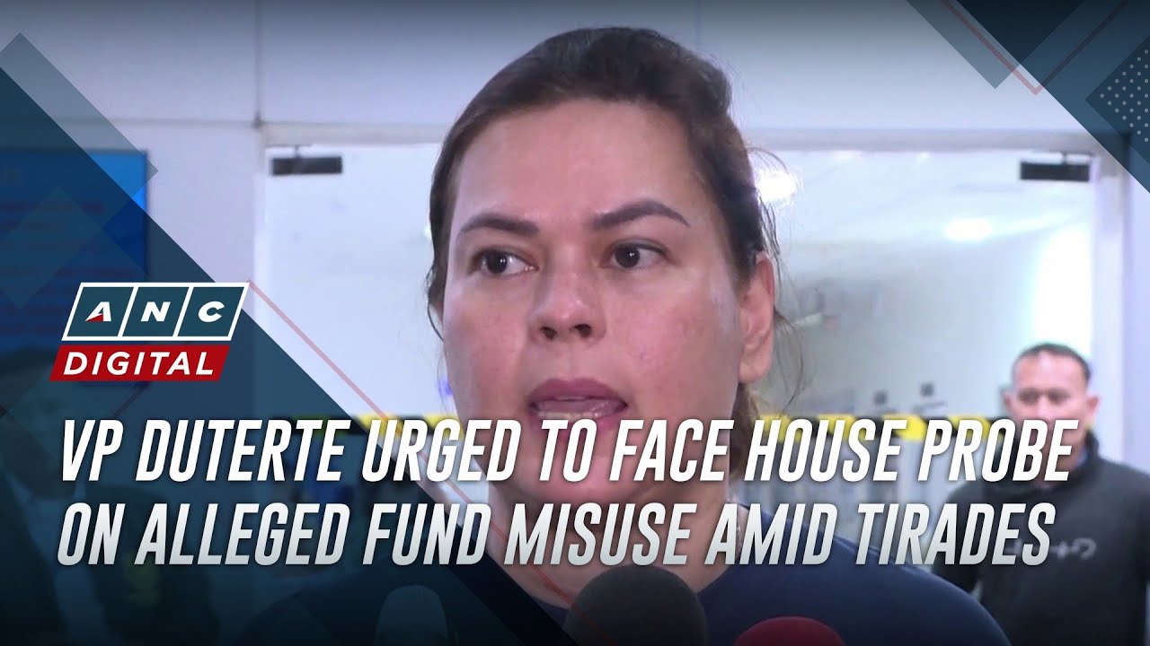 VP Duterte urged to face House probe on alleged fund misuse amid tirades | The World Tonight