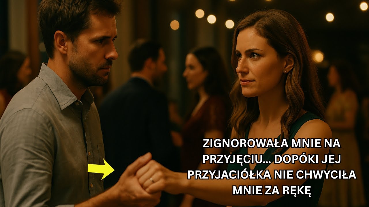 Żona zignorowała mnie na przyjęciu — jej przyjaciółka chwyciła mnie za rękę i powiedziała: „Zatańcz”