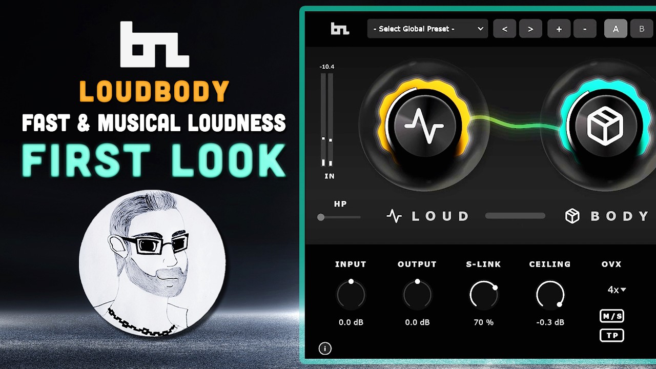 BeatSkillz LoudBody - Fast Musical Loudness Without Killing the Low End | Powerful Mastering Limiter