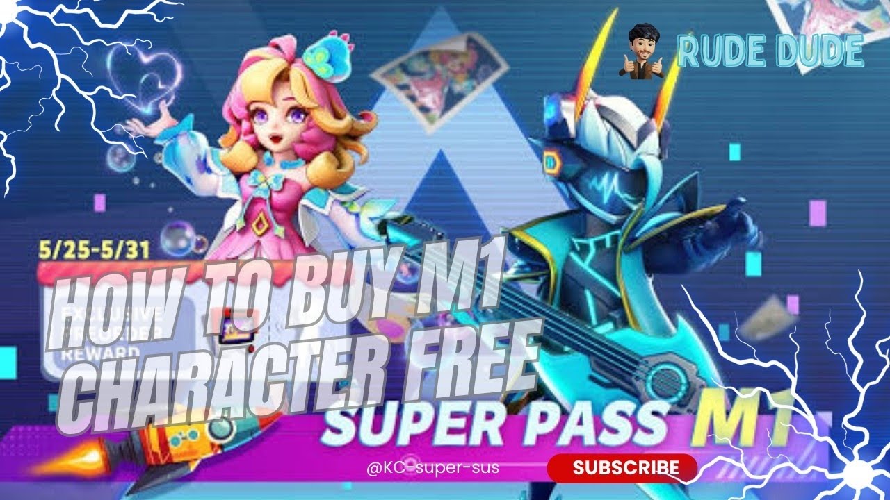 How to get free Super pass Character and 400 GoldStar free | KC with Rude Dude | Super sus