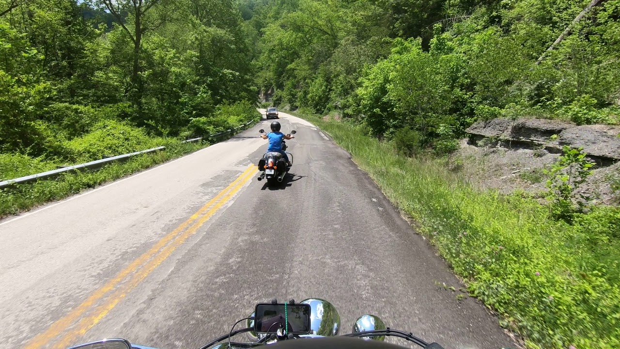 Kentucky's Most Beautiful Motorcycle Rides Red Bird Mission on Hwy 66 GoPro Hero 6 Black