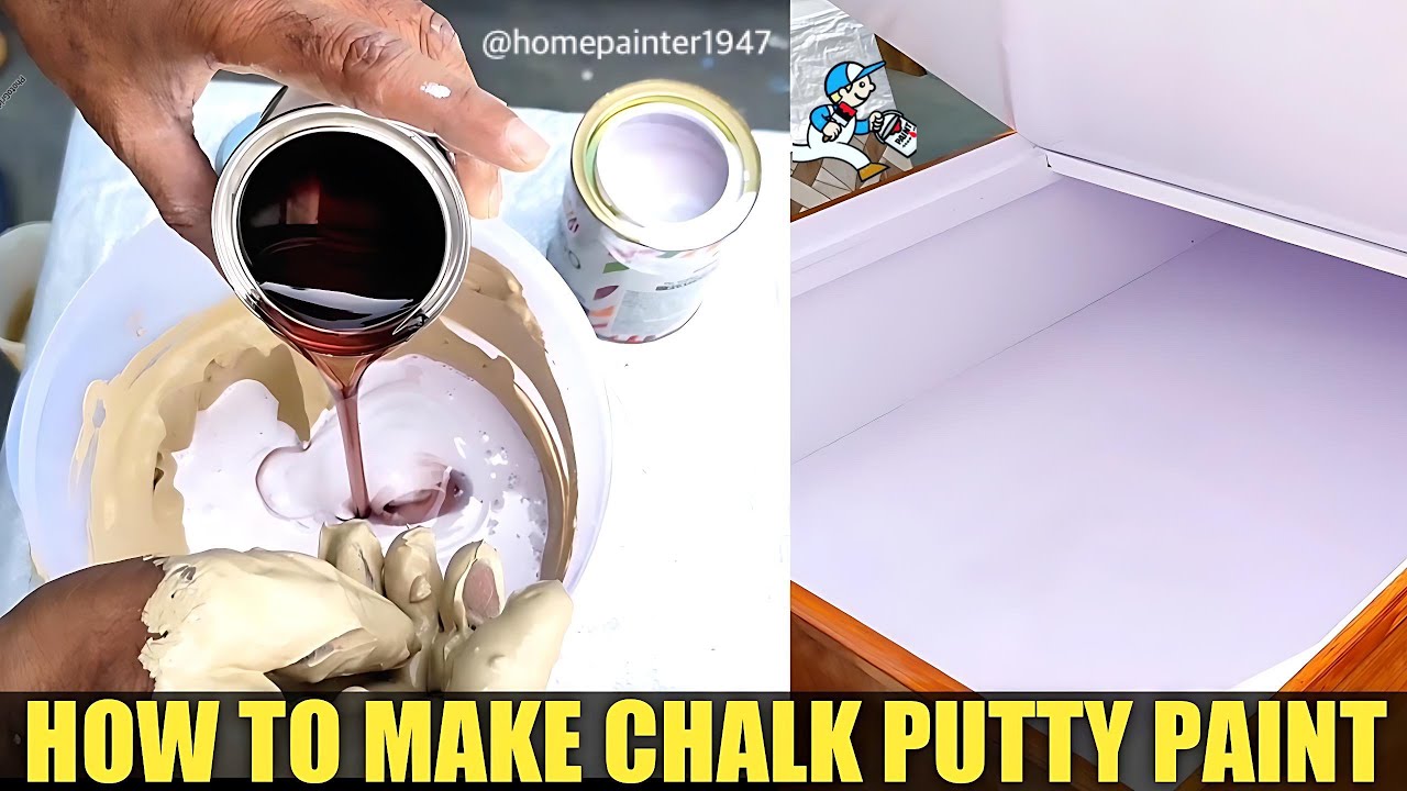 पेंट और चौक पाउडर से पुट्टी (Putty) कैसे बनाएं? | Enamel Paint के साथ Chalk Putty बनाने का सही तरीका