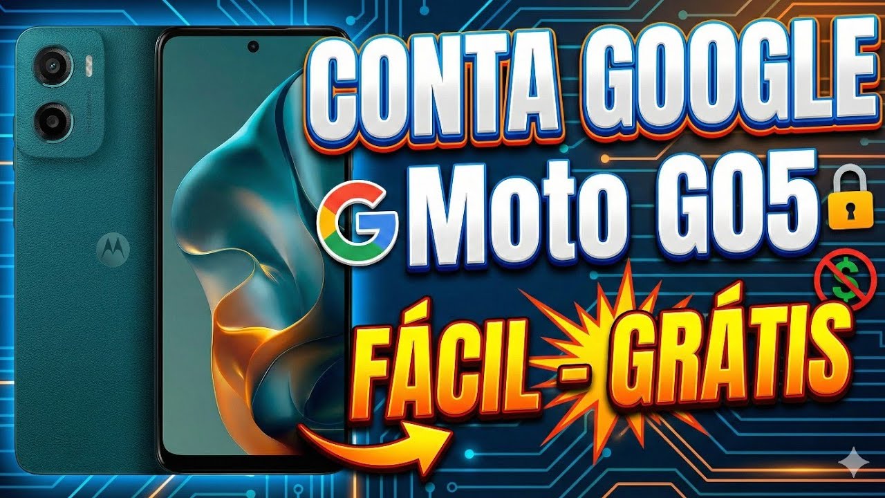 Como remover conta Google Moto G05 ( fácil e grátis )