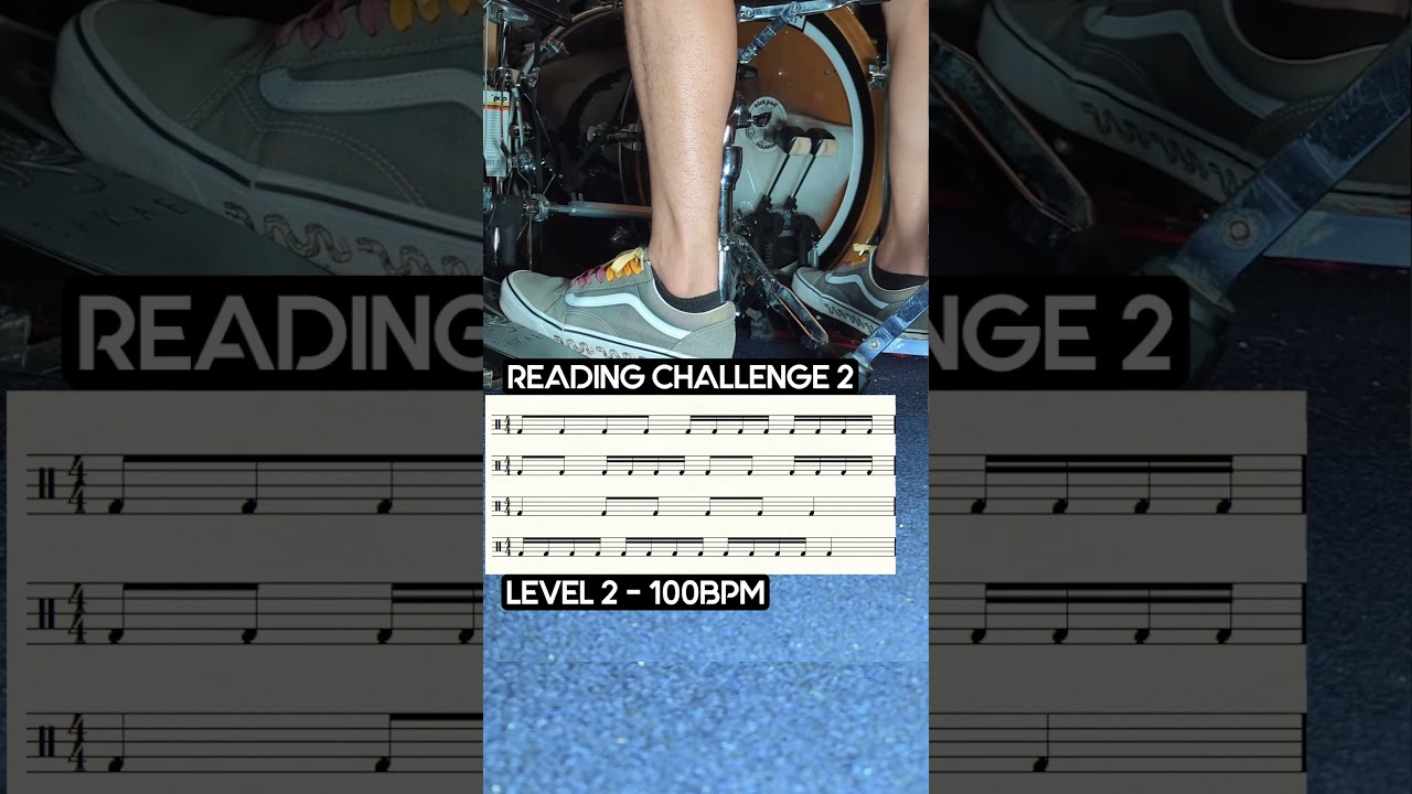 Drum Sight Read Challenge 2 - Feet Double Bass
