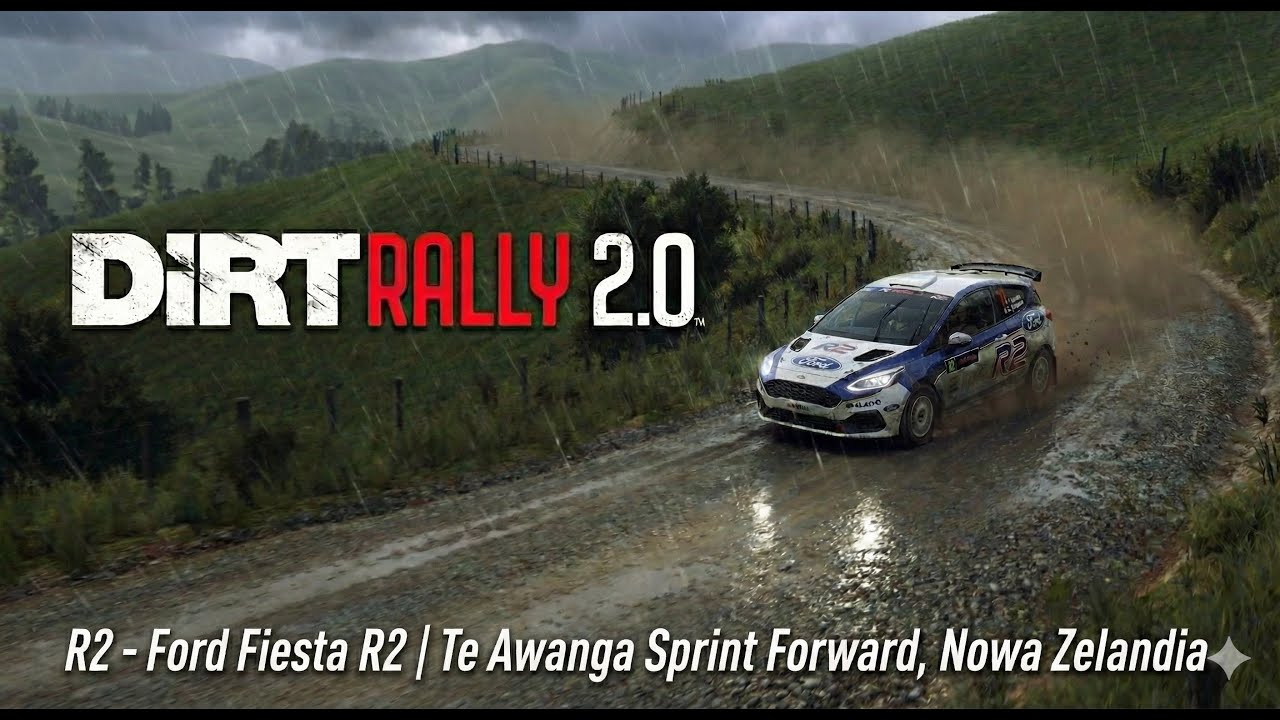 Dirt Rally 2.0 - Wyzwanie dnia - R2 - Ford Fiesta R2, Te Awanga Sprint Forward, Nowa Zelandia