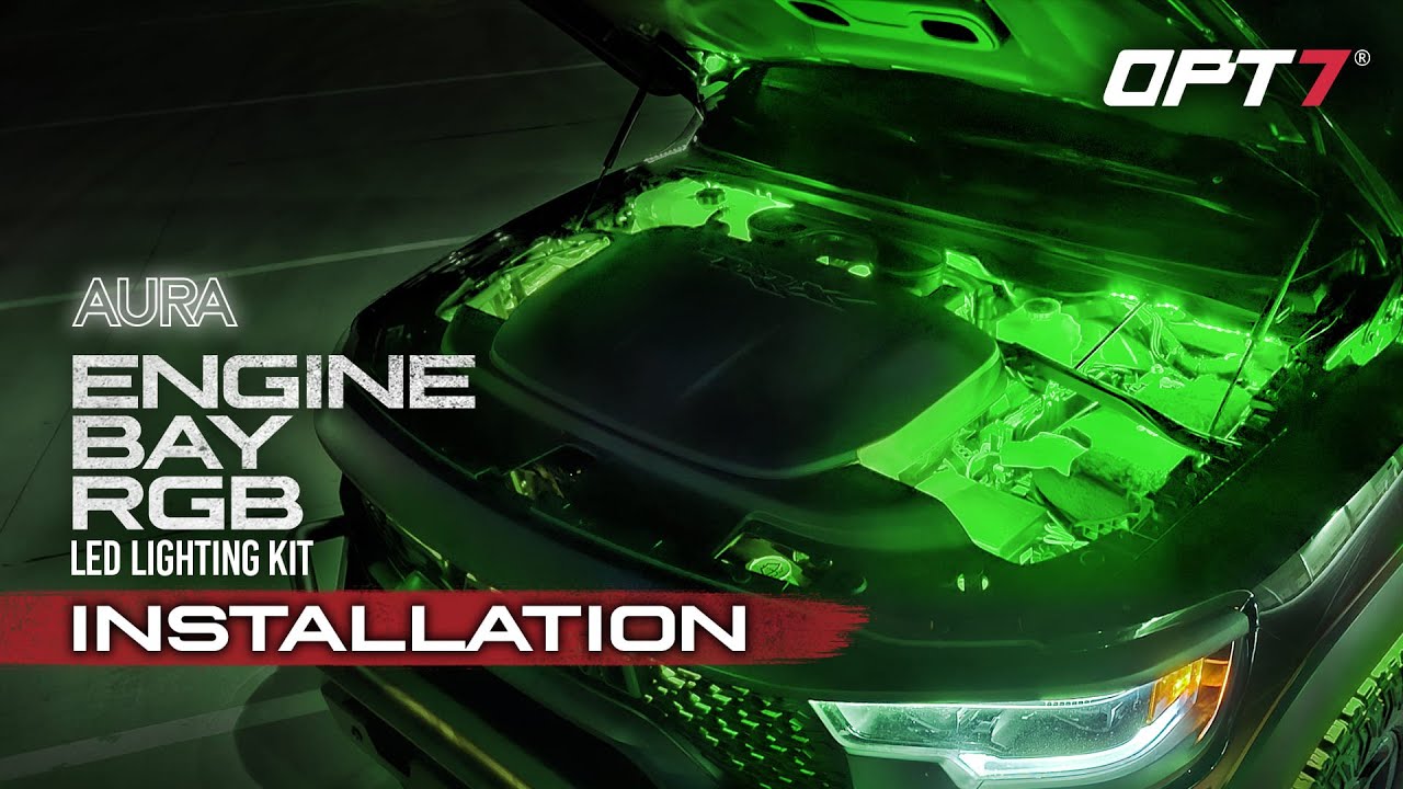 [HOW TO] Install AURA Multi-Color RGB Engine Bay LED Kit - Best Mods - Step by Step on Ram TRX