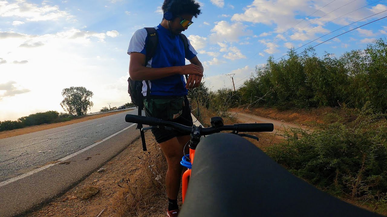 sale to kamouni by bike 40km 🚴📌