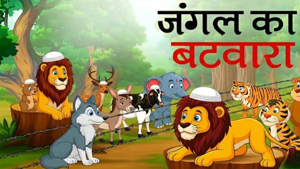 जंगल का बटवारा | jangal ka batwara |  moral stories | hindi stories | jangal ka kanun | hindistory |