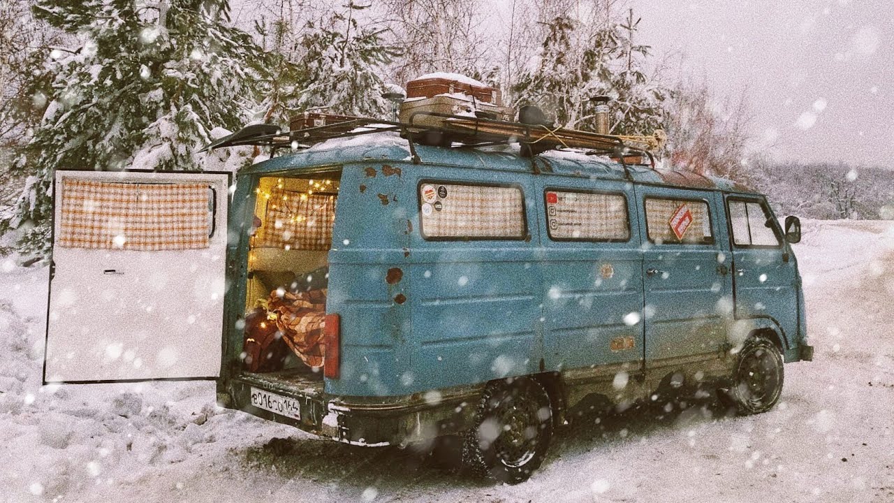 ПЕРВАЯ ЗИМНЯЯ НОЧЕВКА С ПЕЧЬЮ | ОБЗОР И СТОИМОСТЬ ПРОЕКТА ЧАСТЬ 1 ЕрАЗ  VanLife