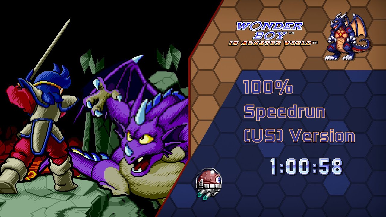[WR] Wonder Boy in Monster World Genesis 100% English in 1:00:58