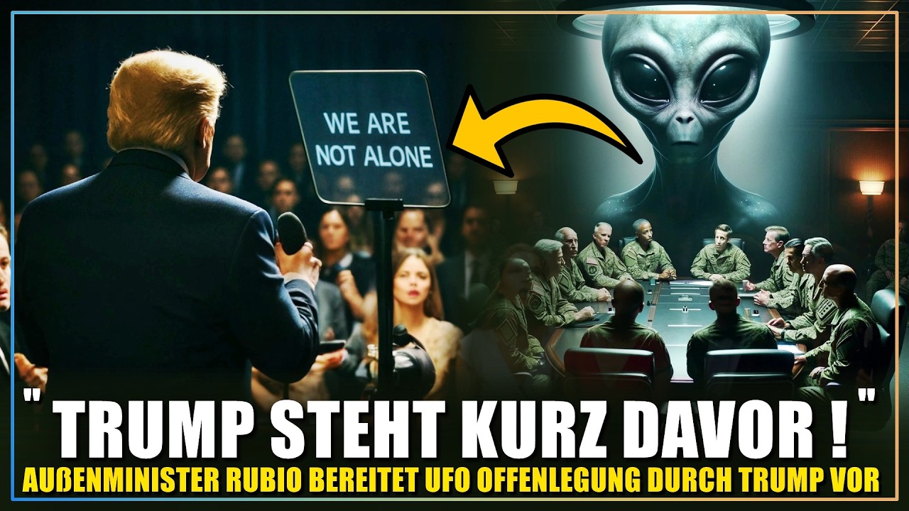 "Könnte jeden Moment vor die Kamera treten!" - Außenminister Rubio bereitet UFO Offenlegung vor ?!