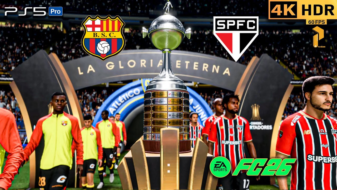 FC 26 | Barcelona vs São Paulo 🏆 CONMEBOL Libertadores Final | PS5 4K HDR Gameplay #fc26 #ps5 #4k