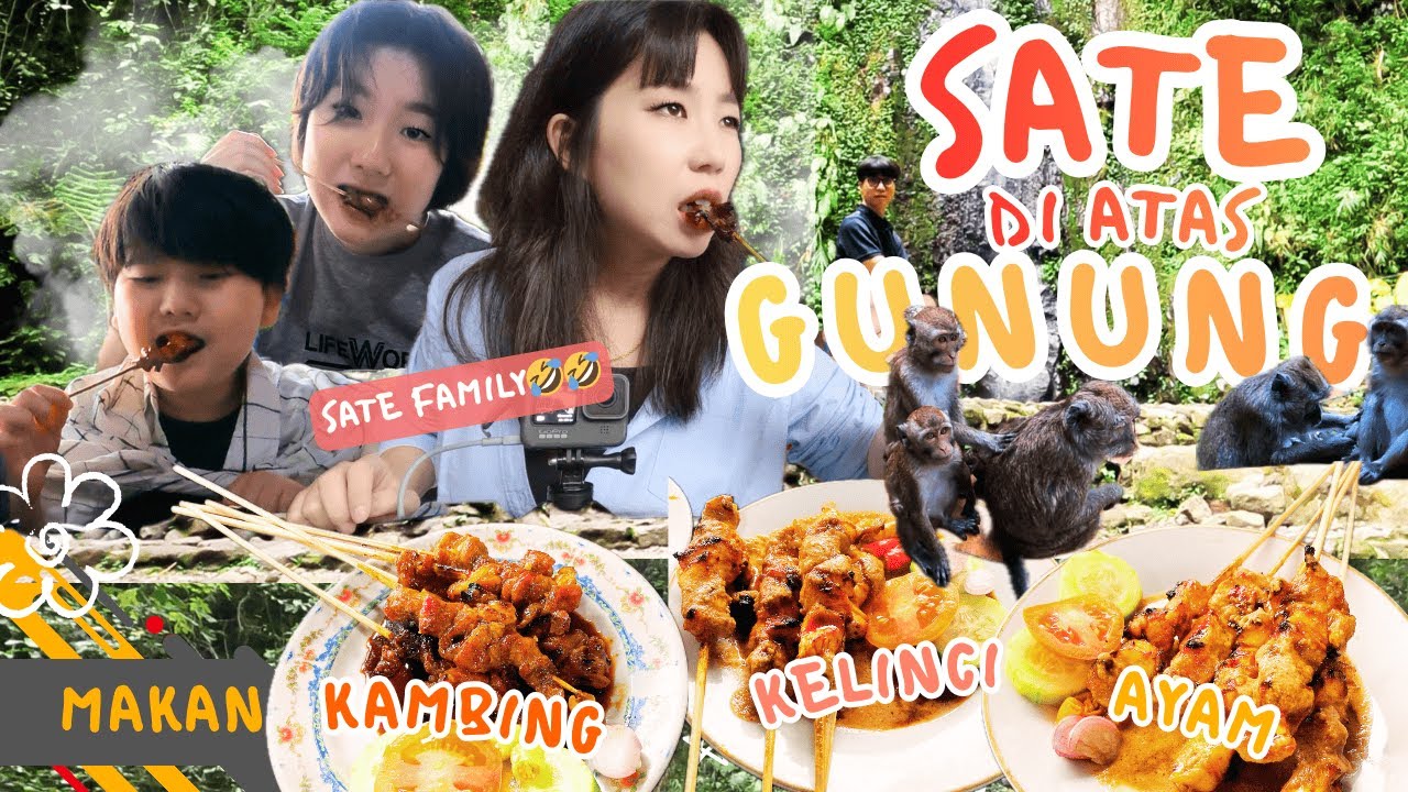 SATE KELINCI🐰 DI GUNUNG🌋?! Pengalaman Seru Keluarga Korea💙 di Yogyakarta❤️