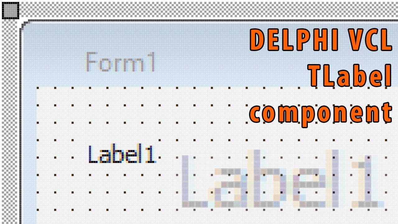 #0367 DELPHI VCL - TLabel komponent