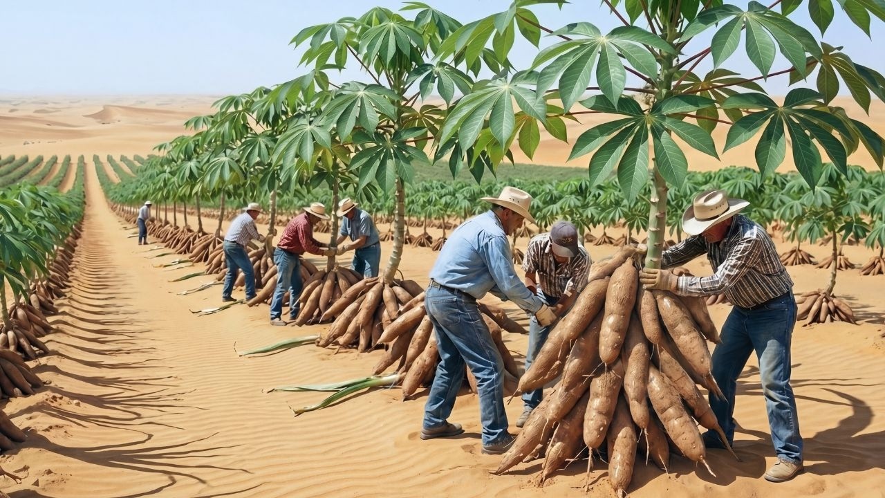 Dentro da Maior Fazenda de Mandioca do Mundo na Tail&acirc;ndia! (Processo Completo)