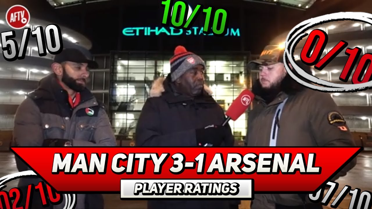 Man City 3-1 Arsenal | We Are Nowhere Near City's Level! | Player Ratings Ft DT & Moh