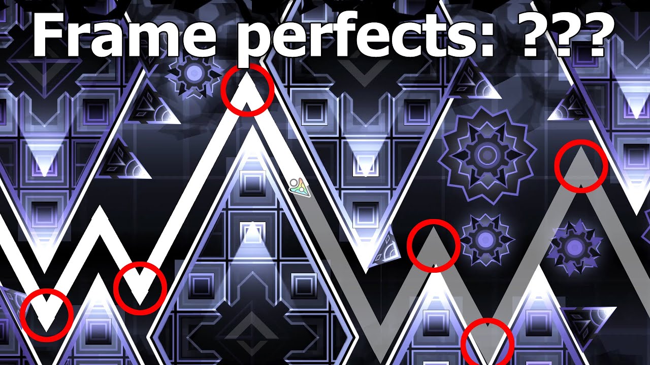 Defeated Circles with Frame Perfects counter — Geometry Dash