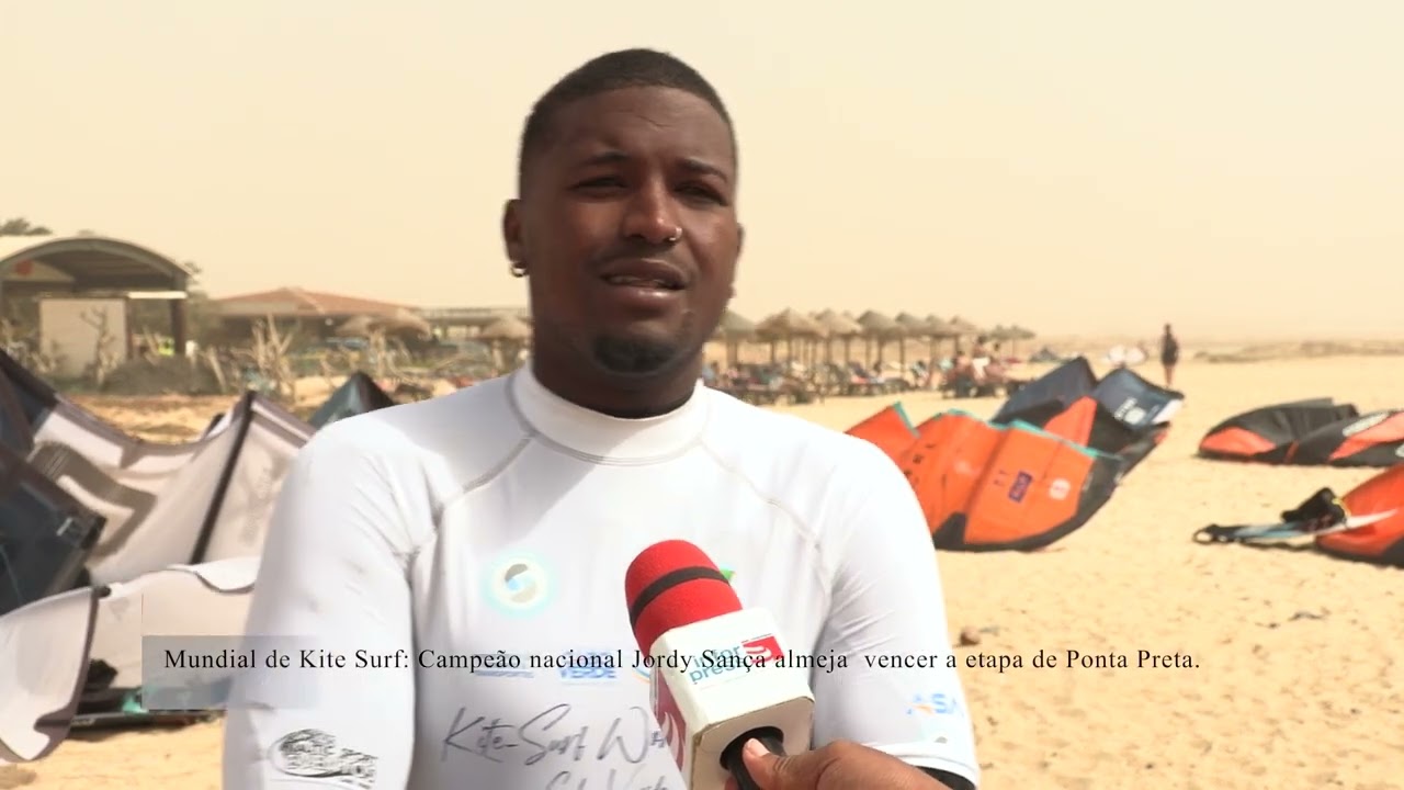 Mundial de Kite Surf Campeão nacional Jordy Sança almeja  vencer a etapa de Ponta Preta