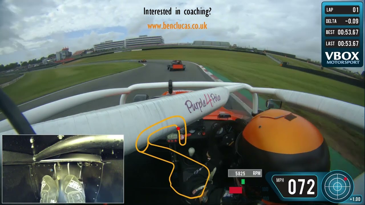 Ben Clucas Driving a Caterham 270R Car Around Brands Hatch Indy Circuit