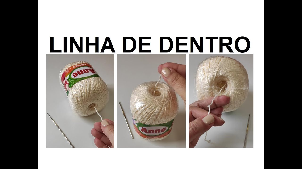 Como abrir o novelo puxando a linha de dentro