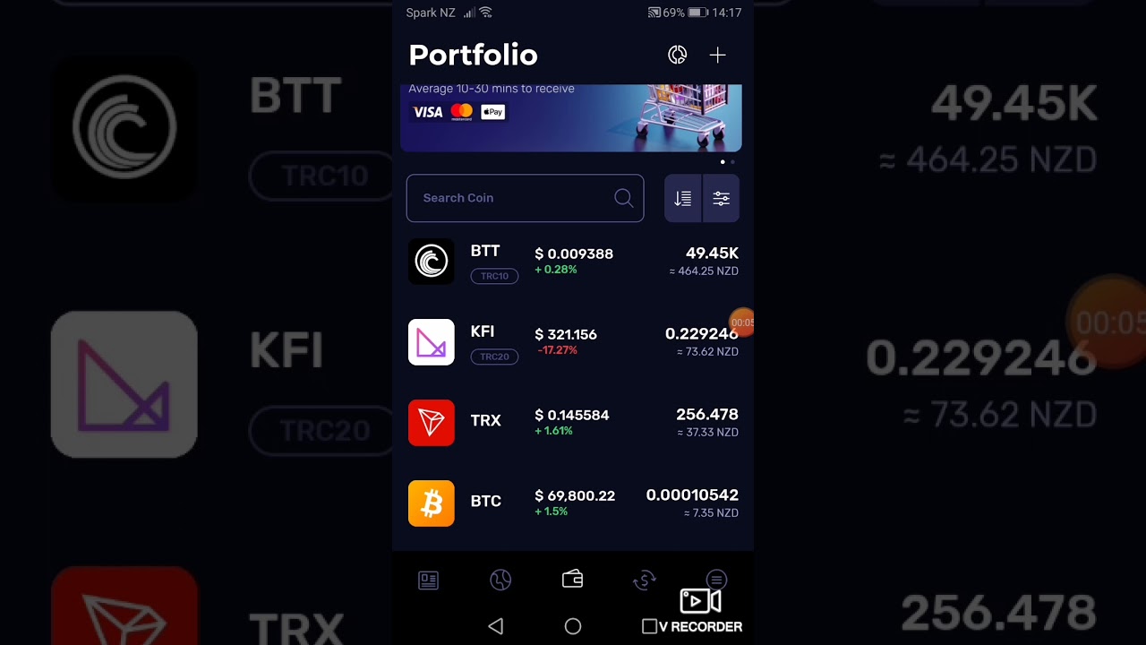 Insert the tron chain link into your dapps browser in klever wallet